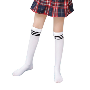 春夏薄款儿童中筒袜女童长筒袜儿童丝袜过膝盖袜宝宝堆堆袜子高筒