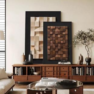 意式极简客厅装饰画法式复古高级餐厅挂画中古风入户玄关斗柜摆画