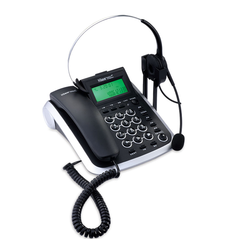 北恩 V200H 耳麦电话 呼叫中心电销耳机耳麦电话机 电销坐席客服有线座机 V900