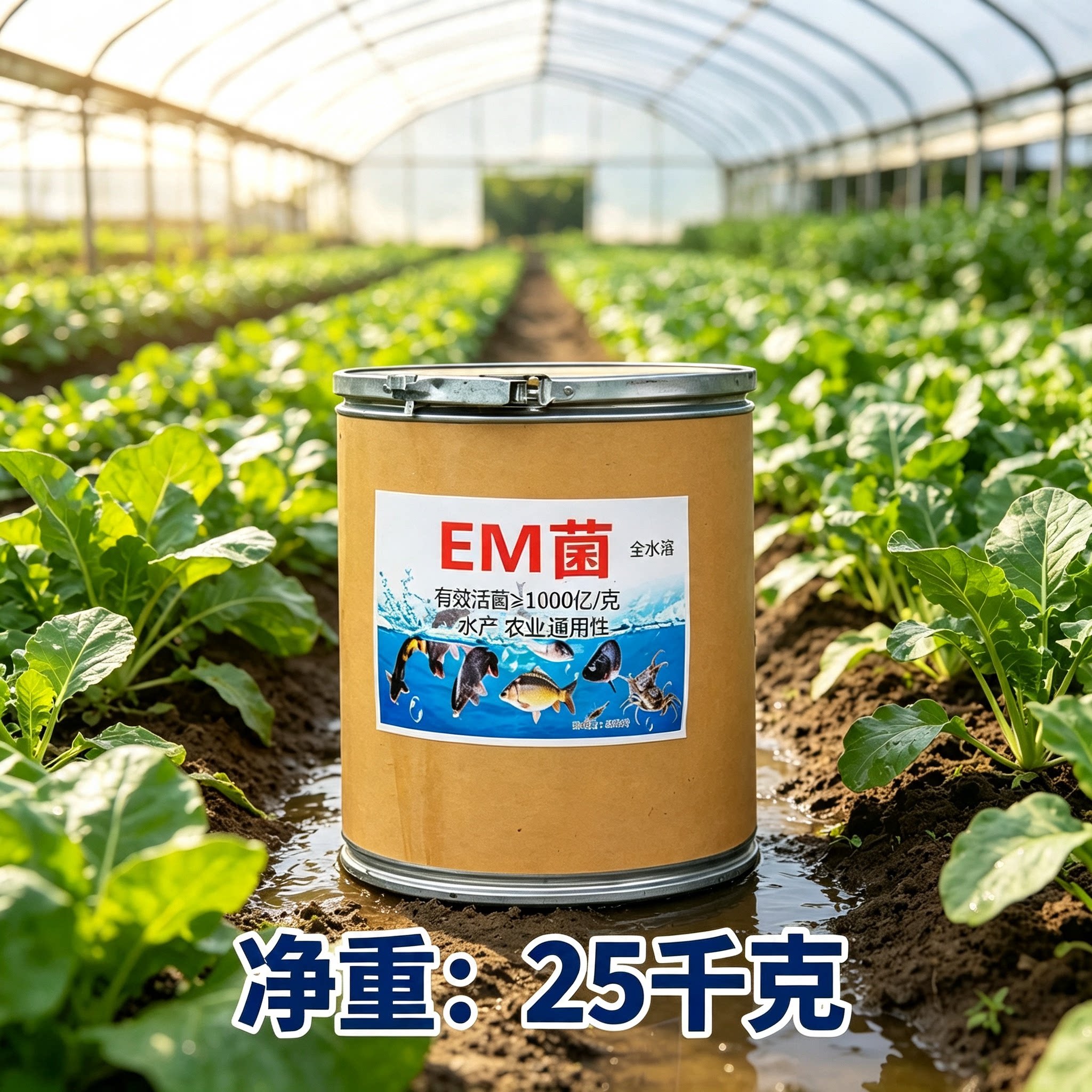 秸秆发酵剂EM菌水产养殖饲料发酵菌水肥发酵em菌有机肥腐熟菌种