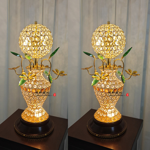 热卖 莲花花瓶粉色花朵旋转小花瓶518 奢华酒店前台办公室家居摆件