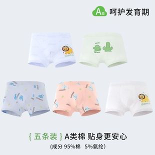 男宝宝中大童四角裤 男童A类棉平角短裤 男孩 50支纯棉儿童内裤