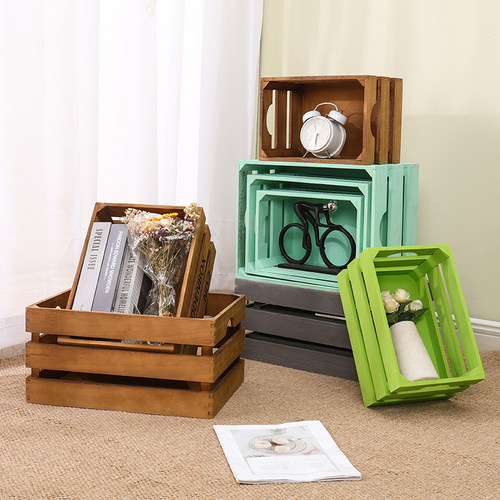 镂空复古多色可选收纳木箱