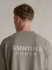 Fog Miki Essentials American Trendy Brand Pure Cotton Loose Gray Clothing Top Short-Sleeved T-Shirt Men's Summer