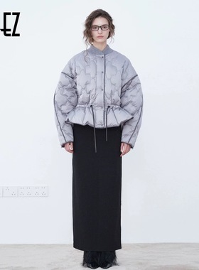 EOEZ 正品专柜 设计师  中长款 配腰带 羽绒服 鹅绒服  EZY7108