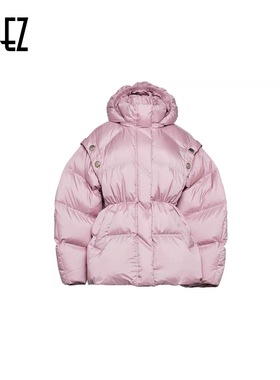 EOEZ 正品专柜 设计师 复古优雅收腰条 羽绒服 鹅绒服  EZY7062