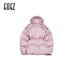 EOEZ 正品专柜 设计师 复古优雅收腰条 羽绒服 鹅绒服  EZY7062