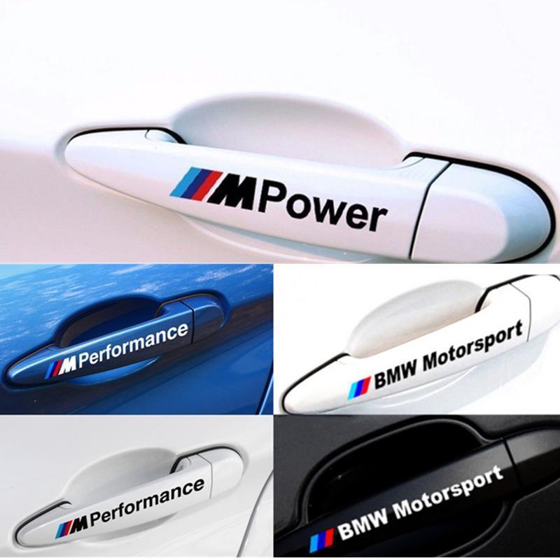 适用于宝马车门把手贴纸3系5系1系x1X3X5X6系7系改装门拉手装饰贴