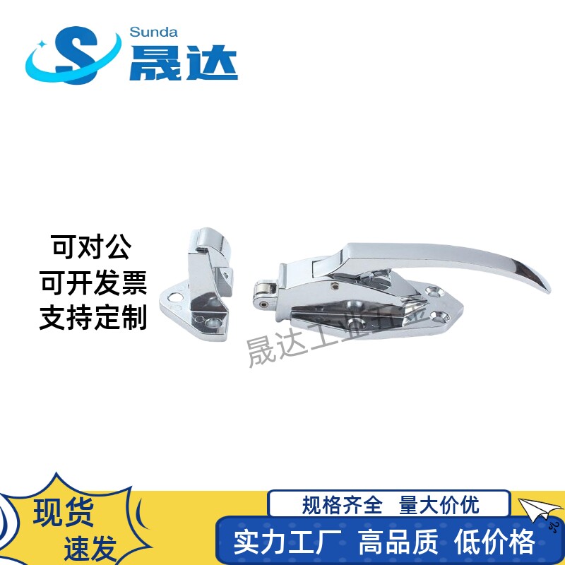 安装传递窗门锁把手配件