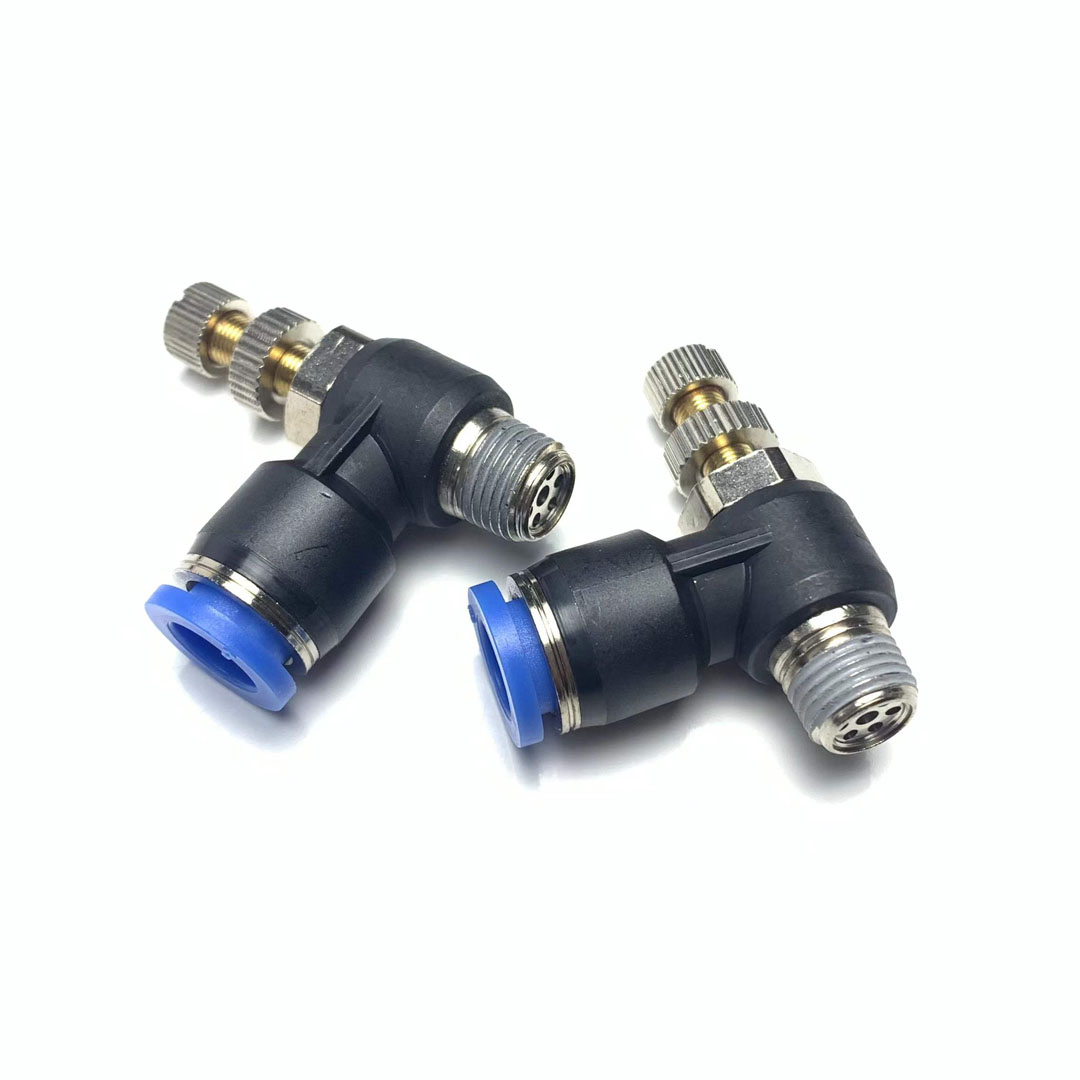 SC气动快插L型节流阀SL调节阀