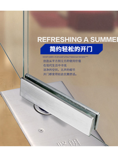 【坚朗】精铸门夹304不锈钢地弹簧无框玻璃门配件下夹直销WM08103