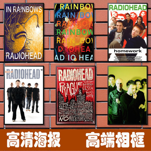 Radiohead摇滚乐队海报装饰画