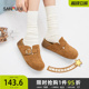844212 都市慵懒韩系休闲包头厚底勃肯拖女鞋 三福女凉拖鞋 秋季