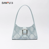 Сумка подмышку, модная ретро классическая джинсовая сумка через плечо, 2023