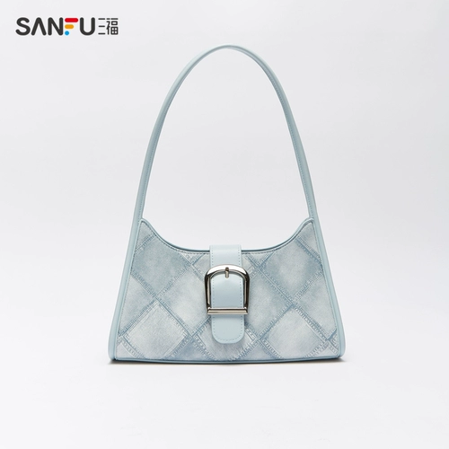 Сумка подмышку, модная ретро классическая джинсовая сумка через плечо, 2023