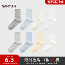 三福女短筒袜单双装 甜美波点易搭配柔软透气女袜袜子504751