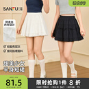 三福白色半身裙2026新款夏季蕾丝花边甜美蛋糕裙小个子短裙子女装