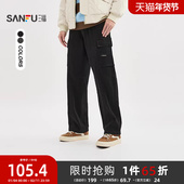 宽松长裤 三福2025冬季 510996 大口袋休闲裤 美式 男士 织唛工装