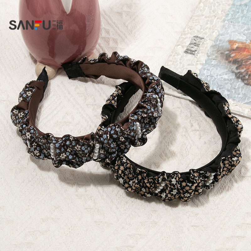 三福碎花褶皱头箍单个 清新优雅艺术发饰配饰发箍头饰853075,饰品/流行首饰/时尚饰品新,发饰,淘宝优惠券,粉丝福利购,淘宝优惠卷