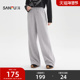 子女装 三福休闲裤 517510 宽松阔腿卫裤 松弛感灰色长裤 2026新款 春季