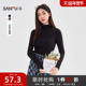 早春保暖立领内搭上衣显瘦黑色t恤女装 三福打底衫 2026新款 511429