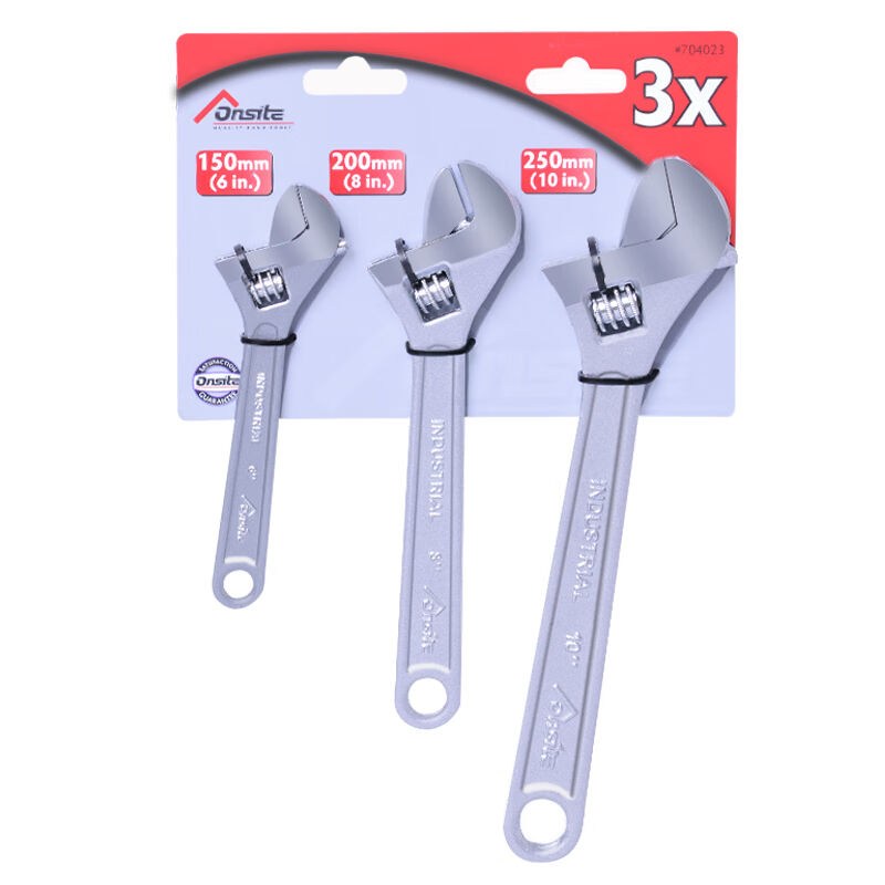 拓为（Tactix）活动扳手套装ONSITE系列3件套活口开口活络扳手管