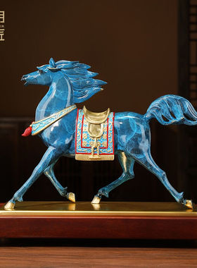 大明铜匠马到成功铜马摆件十二生肖马工艺品家居玄关装饰品客厅办