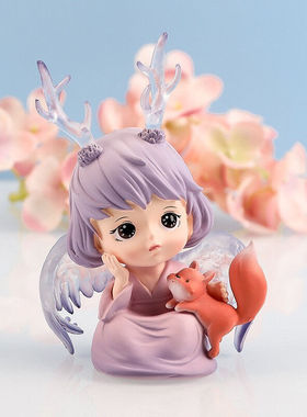 女生生日礼物女生可爱鹿角天使摆件少女心惊喜礼物送女孩女儿女生