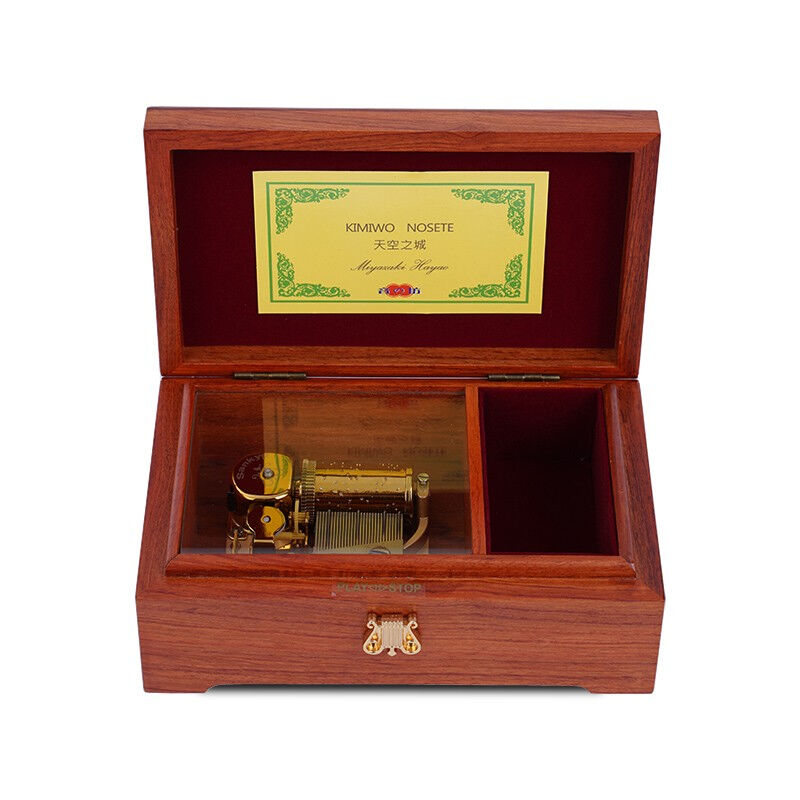 Sankyo30音高档胡桃木质音乐盒定制刻字八音盒女生闺蜜男女朋友儿