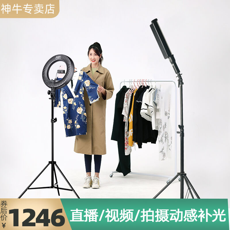 神牛（Godox）神牛LC500手持补光灯LED补光棒灯摄影灯可调色温RGB