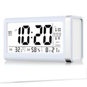 爵本充电室内家用电子温湿度计高精度婴儿房精准室温计大屏数显温