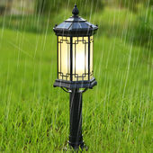 户外防水LED草坪灯别墅名宿庭院花园 太阳能新中式 林爵 LINJUE