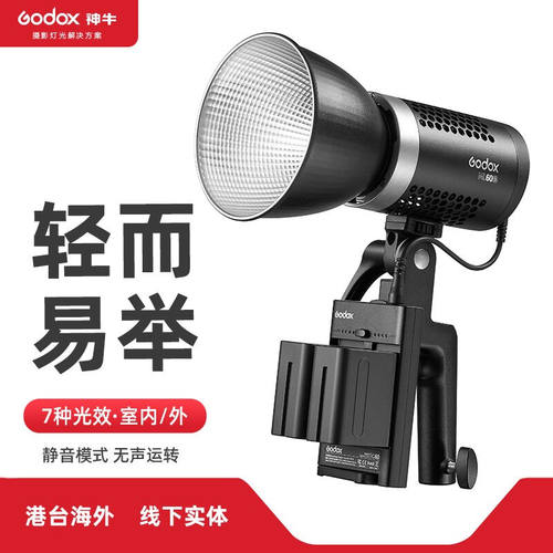 神牛（Godox）神牛ML60BI摄影补光灯60W室外便携外拍灯影棚常亮锂