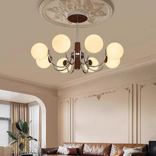 法式中古魔豆铁艺枝型客厅吊灯