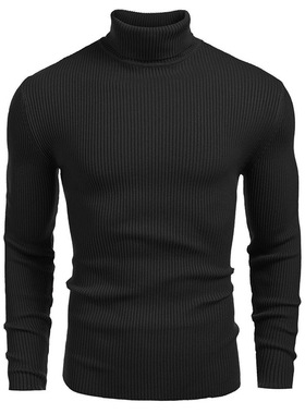 2025外贸男装针织衫高领毛衣秋冬欧美长袖套头毛线衫men sweater