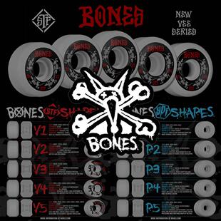 美国进口滑板品牌 BONES STF 100S 动作轮子100A 103A V1V2V3V4V5