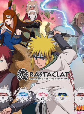 美国进口RASTACLAT官方授权限定NARUTO 火影忍者二代五忍系列套装