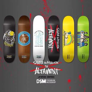 shox X altamont etnies 合作款滑板板面DSM产七层枫木底色随机