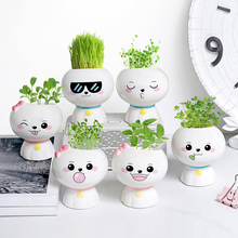 创意盆栽迷你可爱小植物办公室桌面绿植室内摆件儿童开学生日礼品