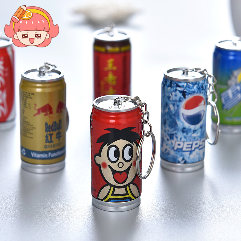 創意小清新伸縮易拉罐圓珠筆飲料造型可愛筆兒童禮品文具用品批發