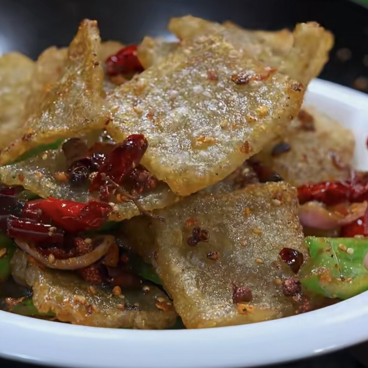 正宗安阳特产李记皮渣虾米480g/盒纯红薯粉条焖子烩菜火锅非遗 - 实物图