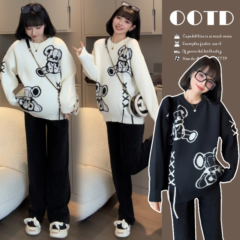 孕妇秋冬装套装2025新款时尚宽松