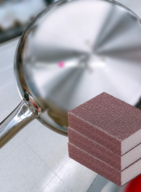 日本NISHIKI金刚砂海绵擦厨房擦洗锅底去污渍除垢擦铁锈清洁沙