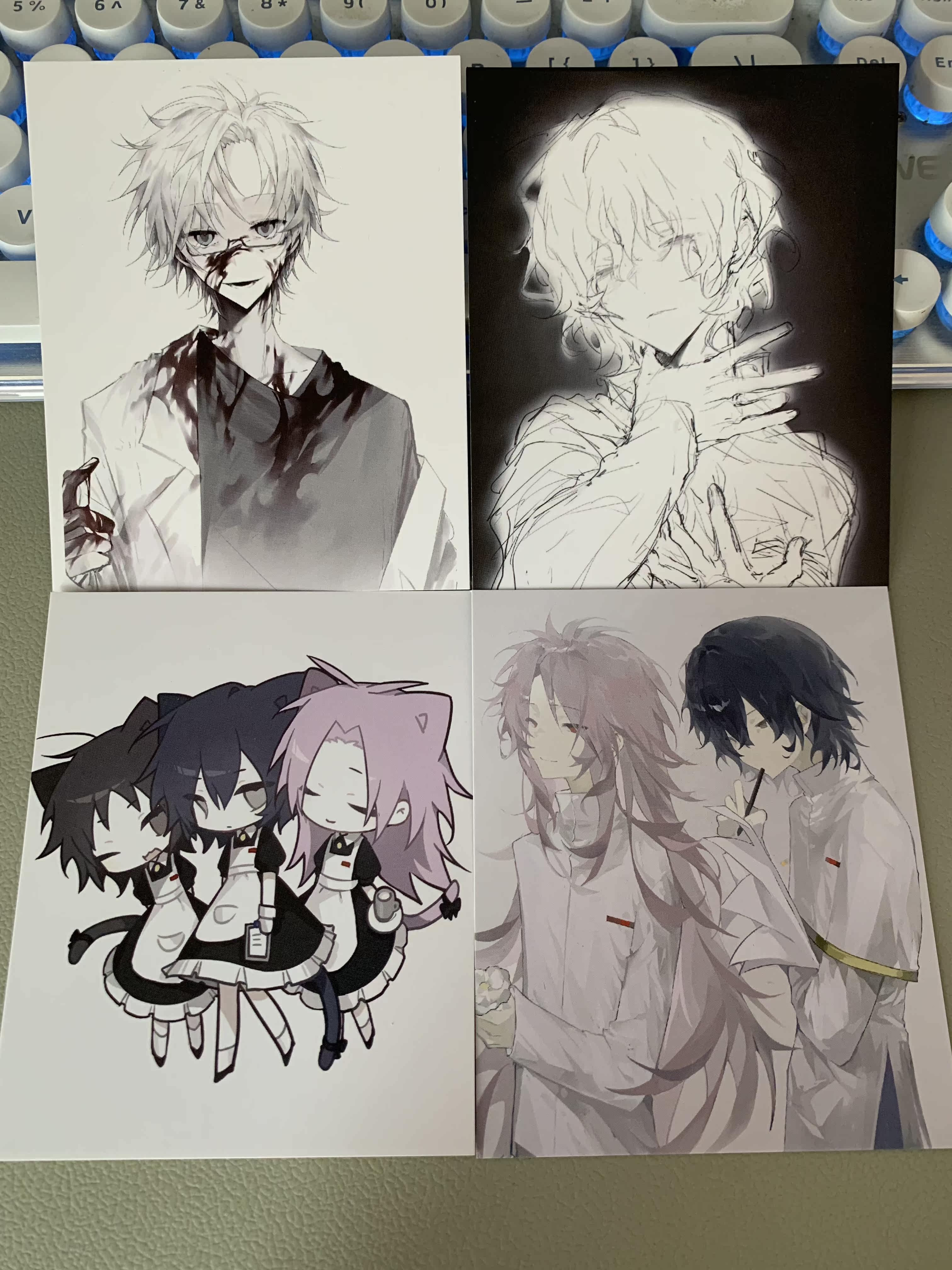 【细胞神曲】宇津木德幸初鸟创原田实嘉纳扇花盆组明信片同人周边