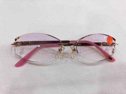 专柜正品 幻影无框眼镜 幻影无框切边镶钻定制眼镜 H-2607