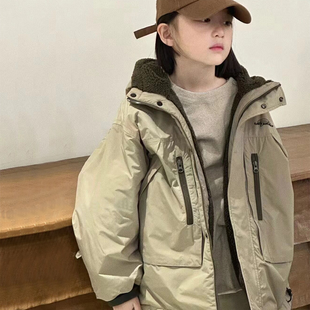 女童外套秋冬款2025新款儿童加绒冬季冲锋衣保暖摇粒绒两面穿上衣,童装/婴儿装/亲子装,普通外套,淘宝优惠券,粉丝福利购,淘宝优惠卷