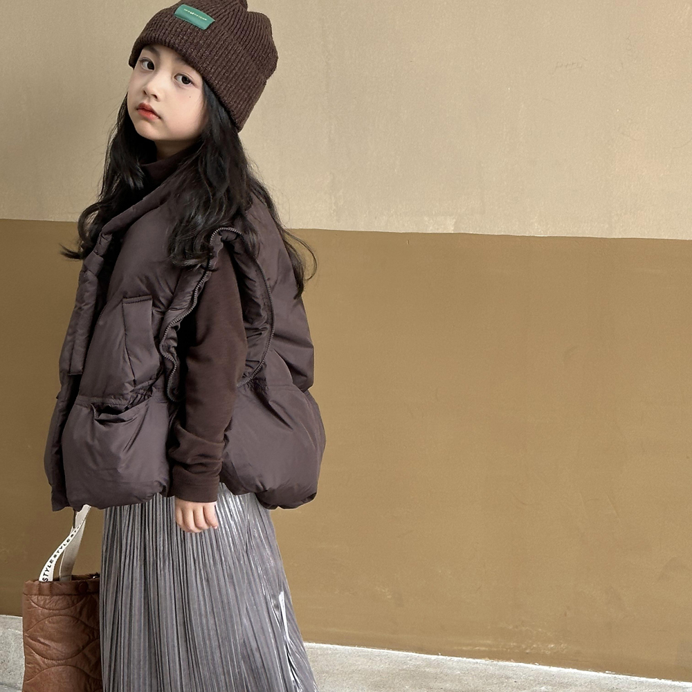 保暖马甲小红鱼白鸭绒