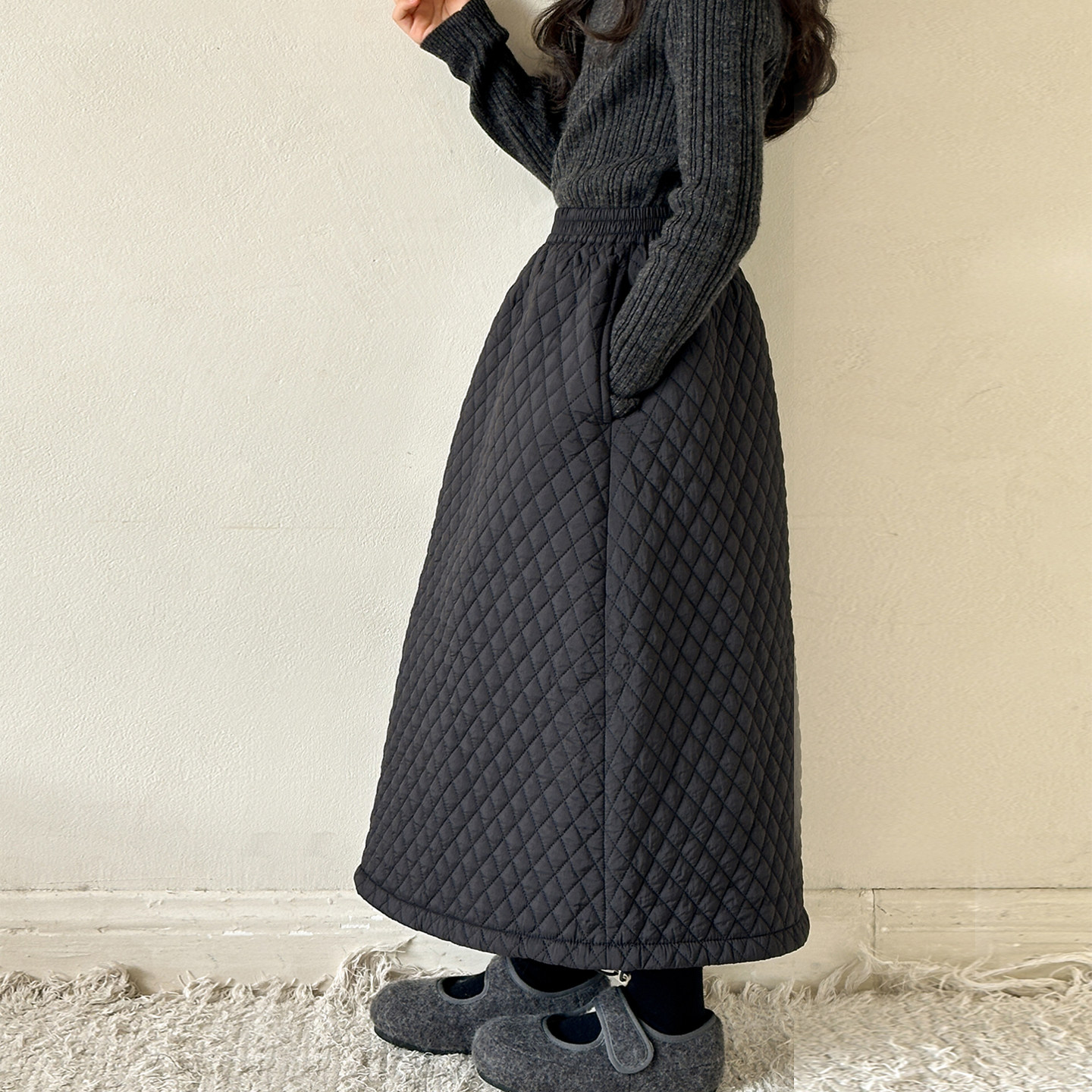 女童半身裙加厚冬装新款儿童夹棉菱格裙子大童冬季长裙黑色直筒裙,童装/婴儿装/亲子装,半身裙,淘宝优惠券,粉丝福利购,淘宝优惠卷