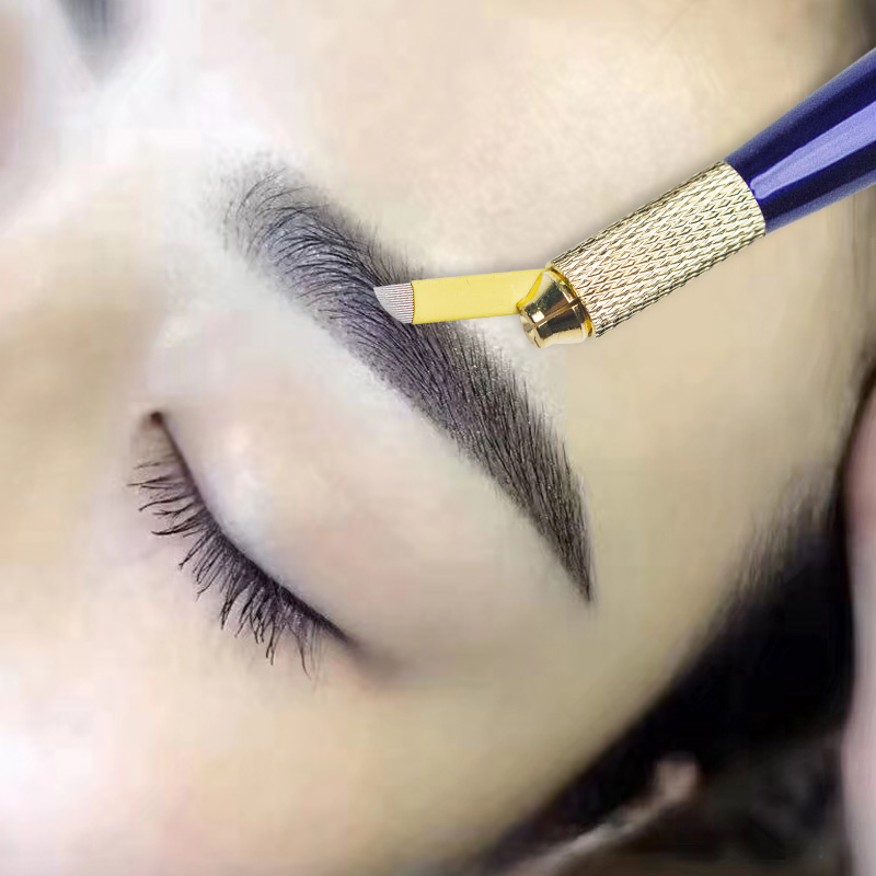IDM纹绣针片线条眉中国蓝皮刀片正品半永久手工水雾眉纹眉绣眉针