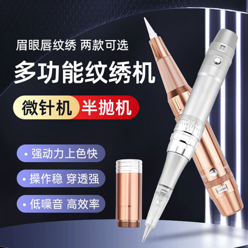IDM半永久雾眉纹绣机器 绣眉漂唇美睫线微针全抛一体机 纹眉机器 - 封面
